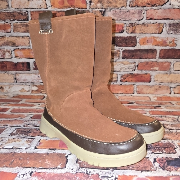 Sperry Topsider Shoes - Sperry Keelan Rust Suede Pulll On  Winter Boots Size 7.5M